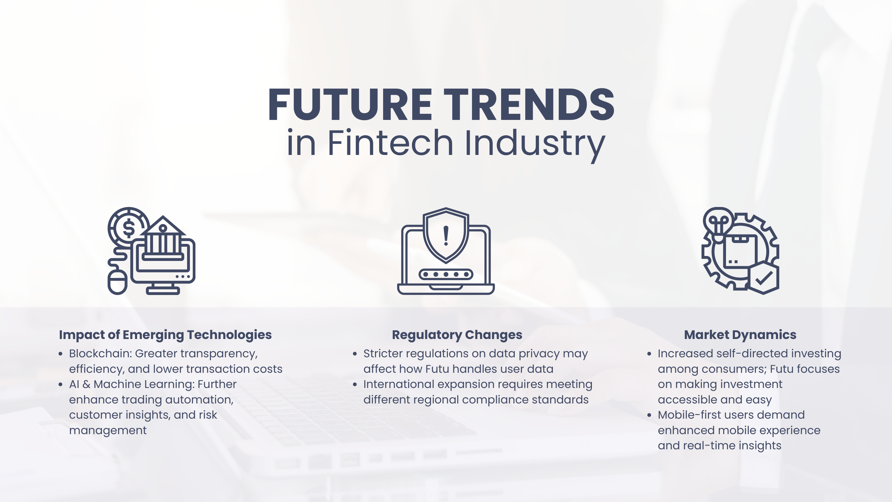 Trends and constraints